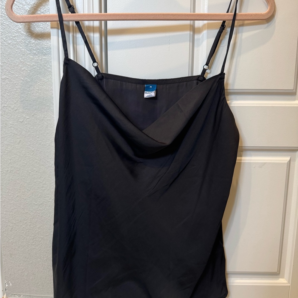 Old Navy Black Cowl Neck Camisole